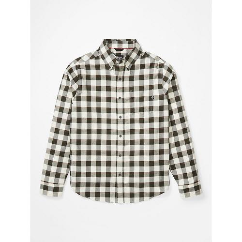 Marmot Bodega Clothes - Mens Shirts White Black CA5680273 Canada